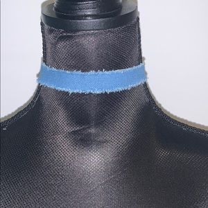 Denim Choker Necklace